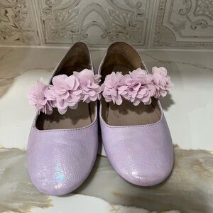 Gymboree Purple glitter flats shoes size 13
